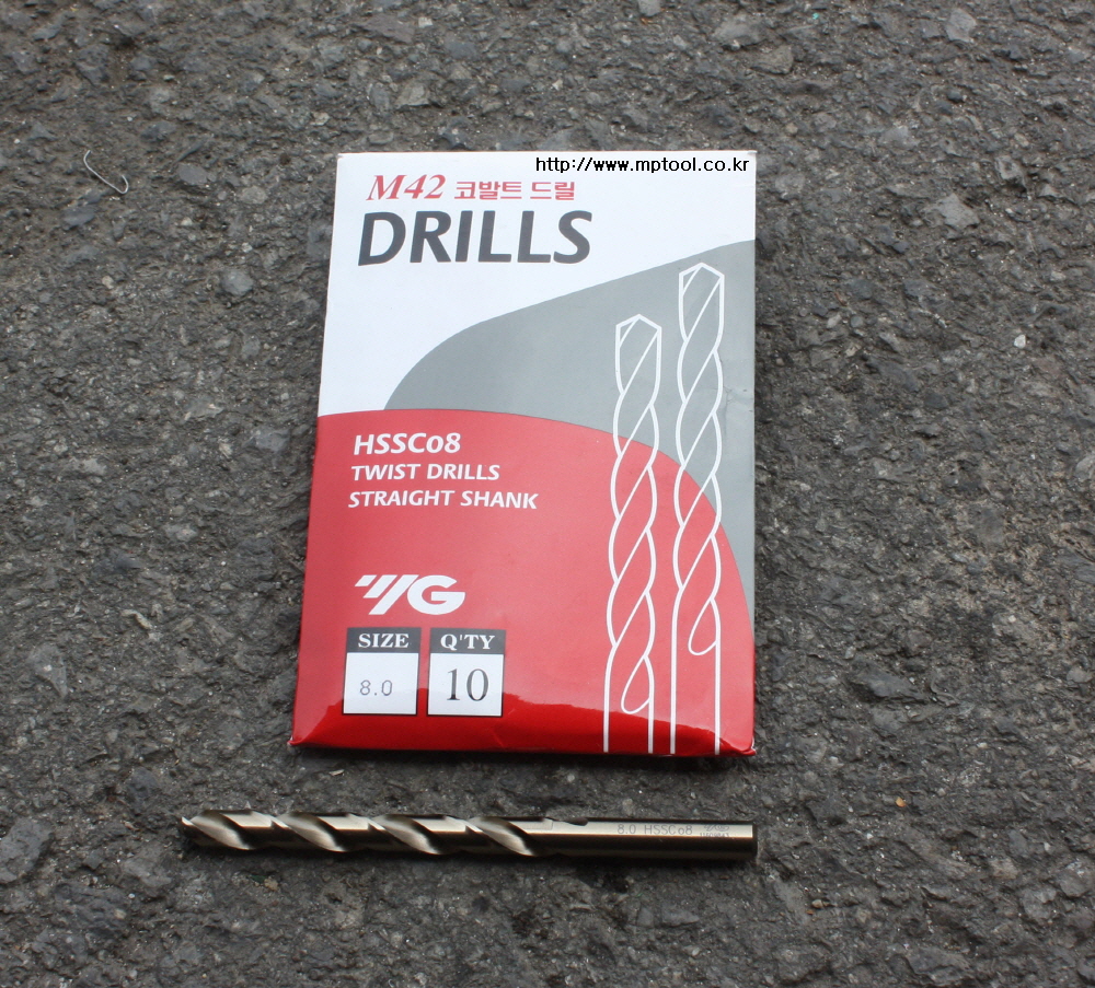 스텐기리 YG-1 10.0mm~11.9mm규격선택(개당금액) M42코발트드릴HSSCO8트위스트드릴