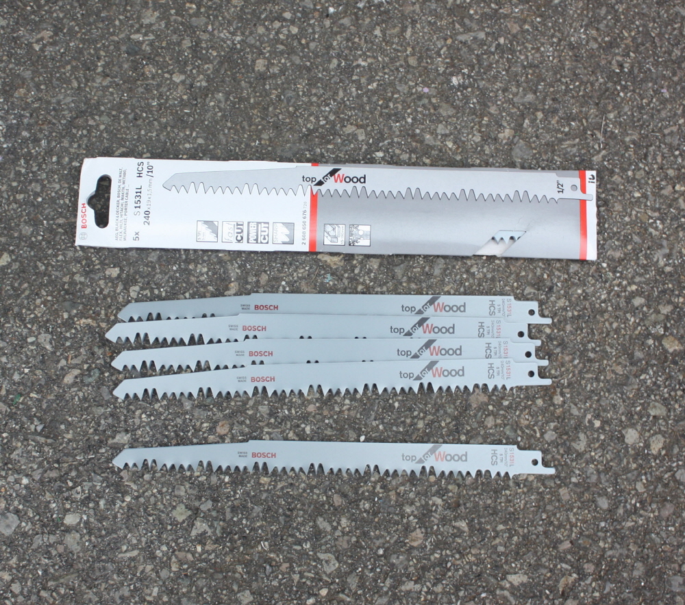보쉬 못없는 목재용컷쏘날 S-1531L 5개1조 240mm
