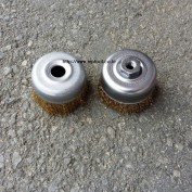 온컵브러쉬 4인치 국산 온컵솔 철재 에어용, 전기용(M10X1.5p) 선택