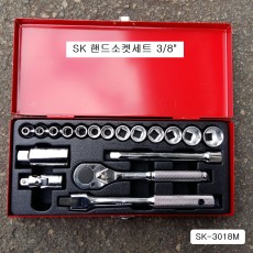 핸드소켓세트 3/8 SK-3018M 18본조(6~21mm)