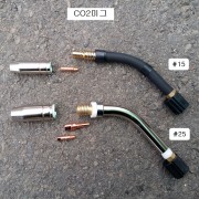 판금 CO2용접기 팁, 팁홀다, 미그노즐 25AK용