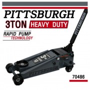 피츠버그 70486 가레지작기(더블펌프) 3톤 회색 스피드가레지잭
