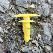 우찌키 H106=H21 현대 둘레고무핀 100개 자동차용 우찌바리핀